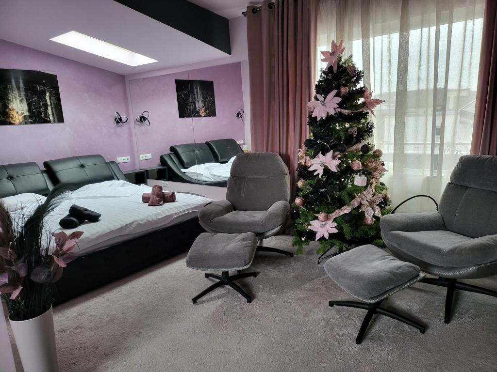 Et opholdsområde på TABATA FITNESS Apartments DEVA