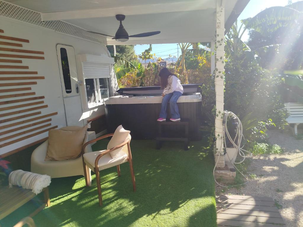 Zahrada ubytování Caravana en la huerta