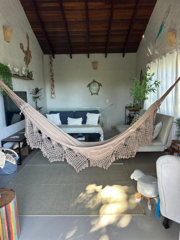 Χώρος καθιστικού στο CASA LUZ PRAIA & PAZ