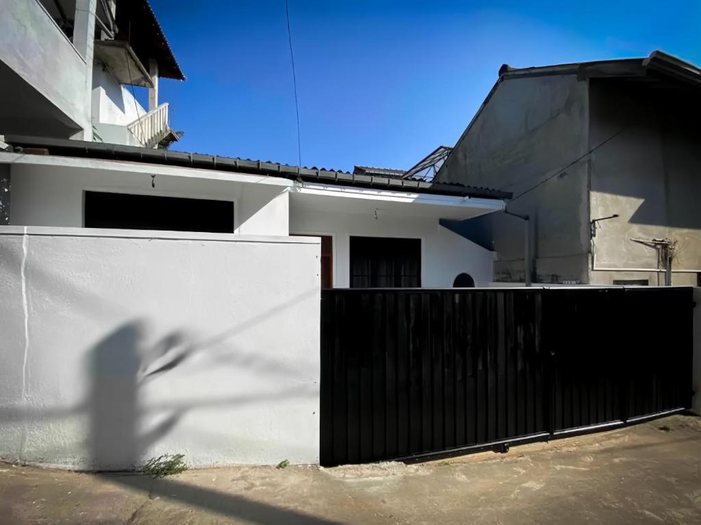 Bygningen som feriehuset ligger i