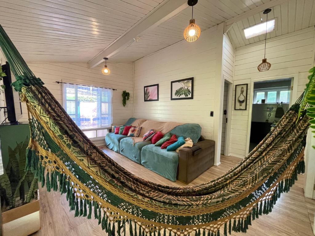 Posezení v ubytování Oásis Completo no Centro com Piscina e Escritório