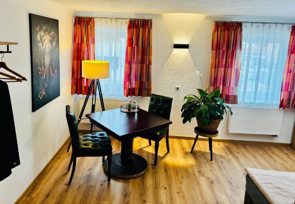 Χώρος καθιστικού στο Gästehaus Jekle