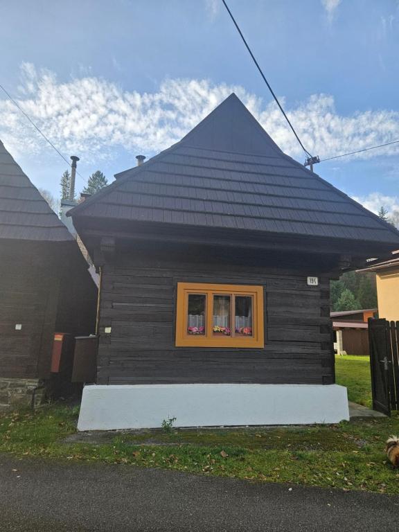 Bygningen som feriehuset ligger i