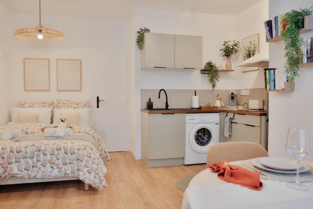 Η κουζίνα ή μικρή κουζίνα στο Cœur de ville Le Petit Châteauvert