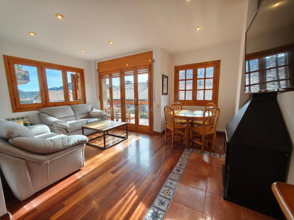 Posezení v ubytování Ca l'Isard