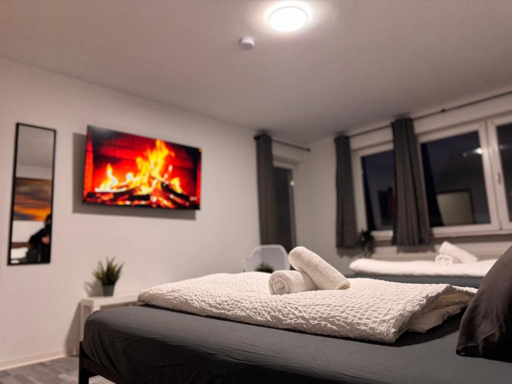 Φωτογραφία από το άλμπουμ του STN Kocherwald Suite - Ferienwohnung mit 4 Schlafzimmer, 8 Big Beds, Parkplatz & Balkon, Highspeed WLAN, Netflix Premium, Zentral zu Audi & Schwarz Gruppe σε Bad Friedrichshall