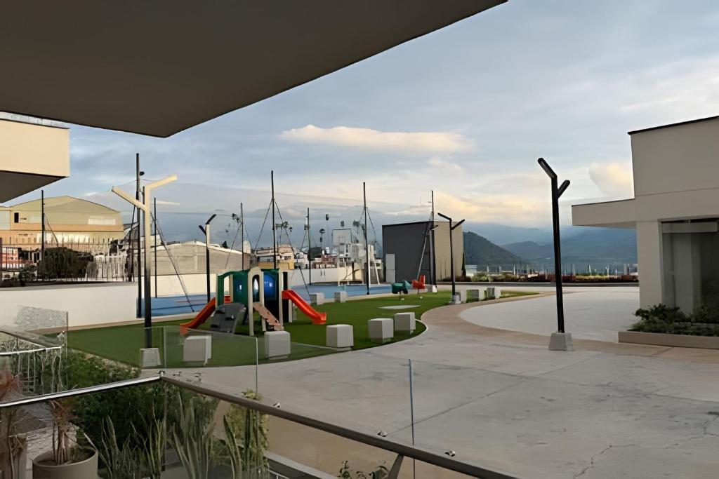 Bazén v ubytování Cómodo y Elegante- estrato 6 nebo v jeho okolí