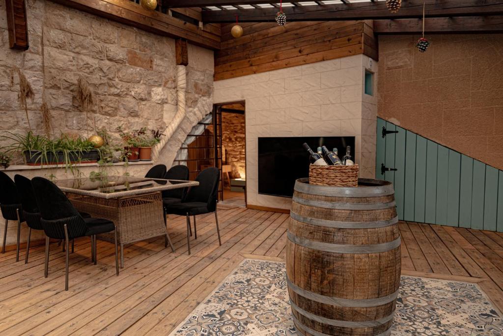 Posezení v ubytování casa nazareth