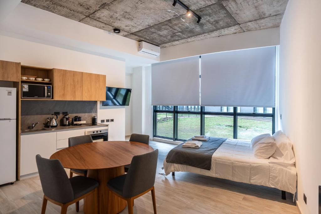 Η κουζίνα ή μικρή κουζίνα στο Araucarias Apartamentos