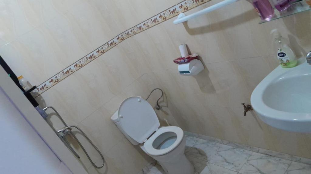 Koupelna v ubytování Nasmita's