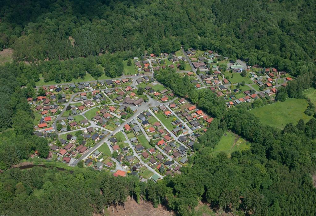 Letecký snímek ubytování Erholungspark Wilhelmsruh