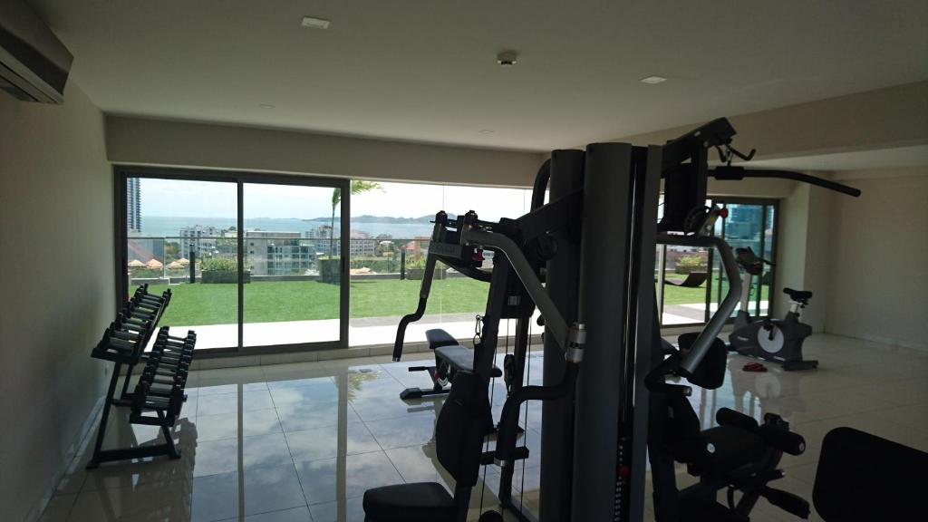 Fitness centrum a/nebo fitness zařízení v ubytování Water Park Unit