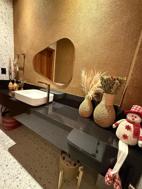 Phòng tắm tại Casa Temporada Praia do Forte, Complexo Iberostate, 5 Suítes