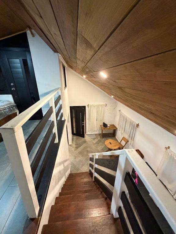 Кухня или мини-кухня в Cabañas lindo amanecer
