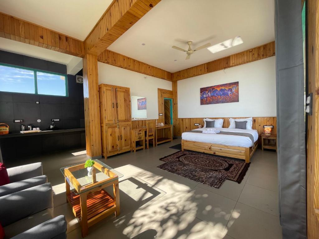 Postel nebo postele na pokoji v ubytování Kasar Escape