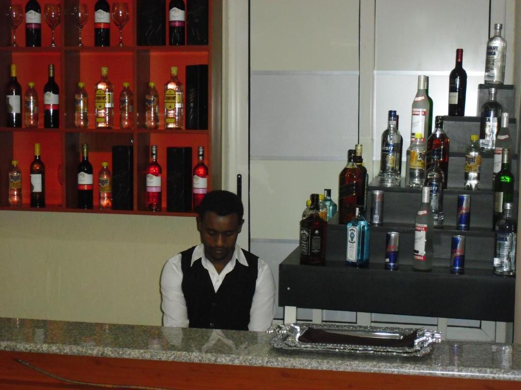 Lounge nebo bar v ubytování C Fun Addis Hotel