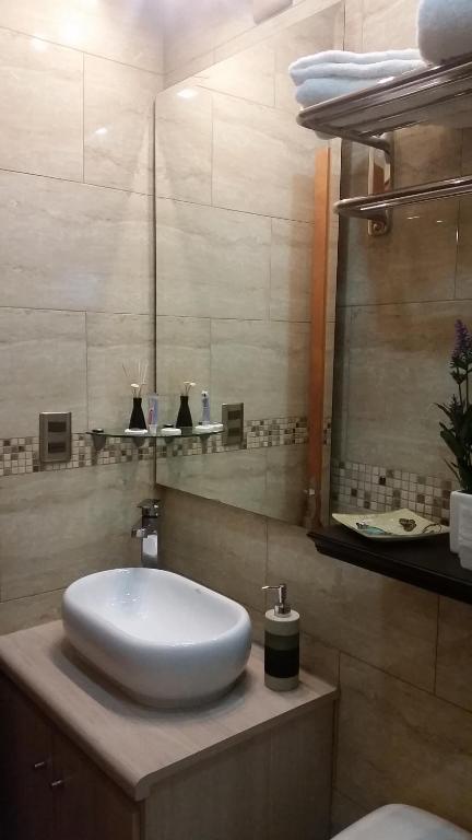 Koupelna v ubytování Loft Terrazas de Cachagua