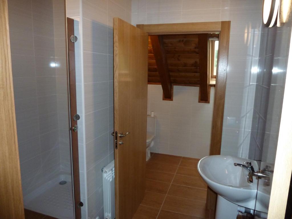 Koupelna v ubytování Hostal Rural Haizea