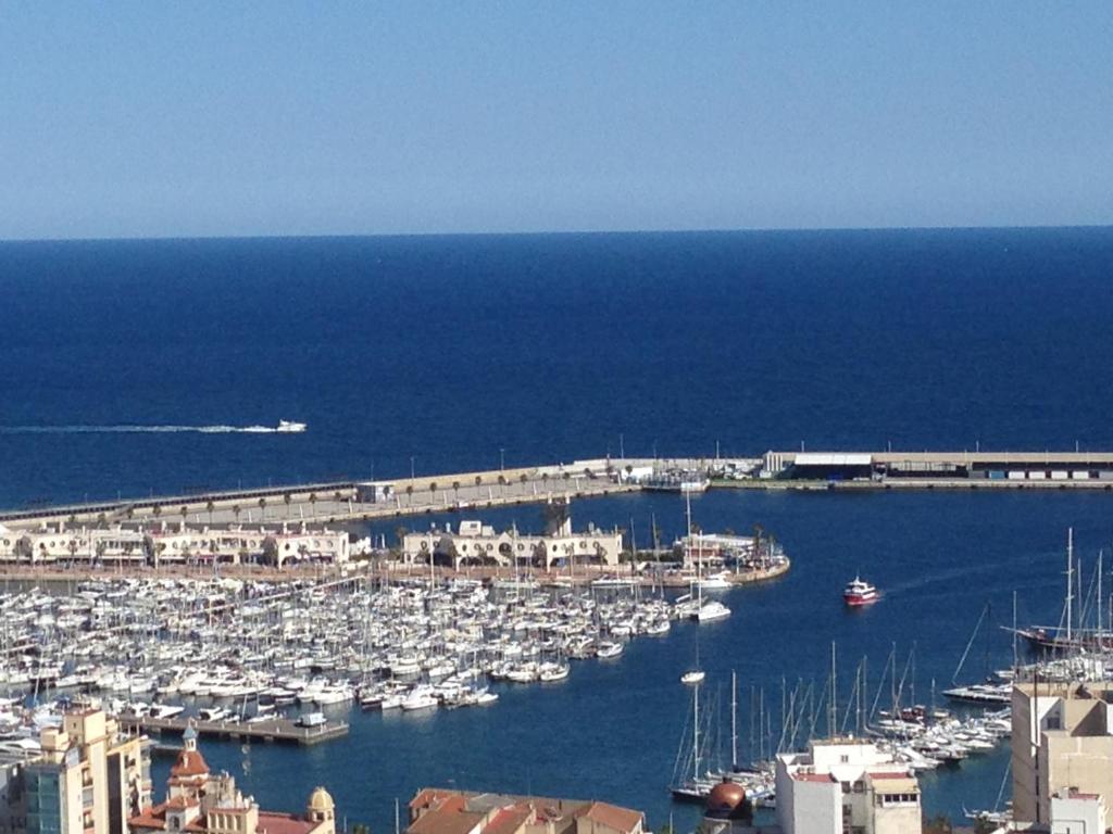 ein Hafen voller Boote im Wasser in der Unterkunft Alicante Top Sea View 29th Apts Downtown&Beach in Alicante