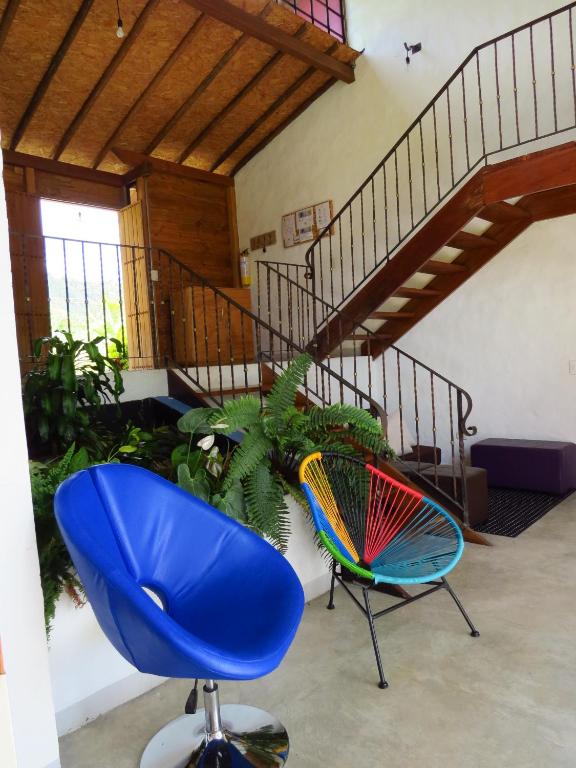 Istumisnurk majutusasutuses Jardín Utopía