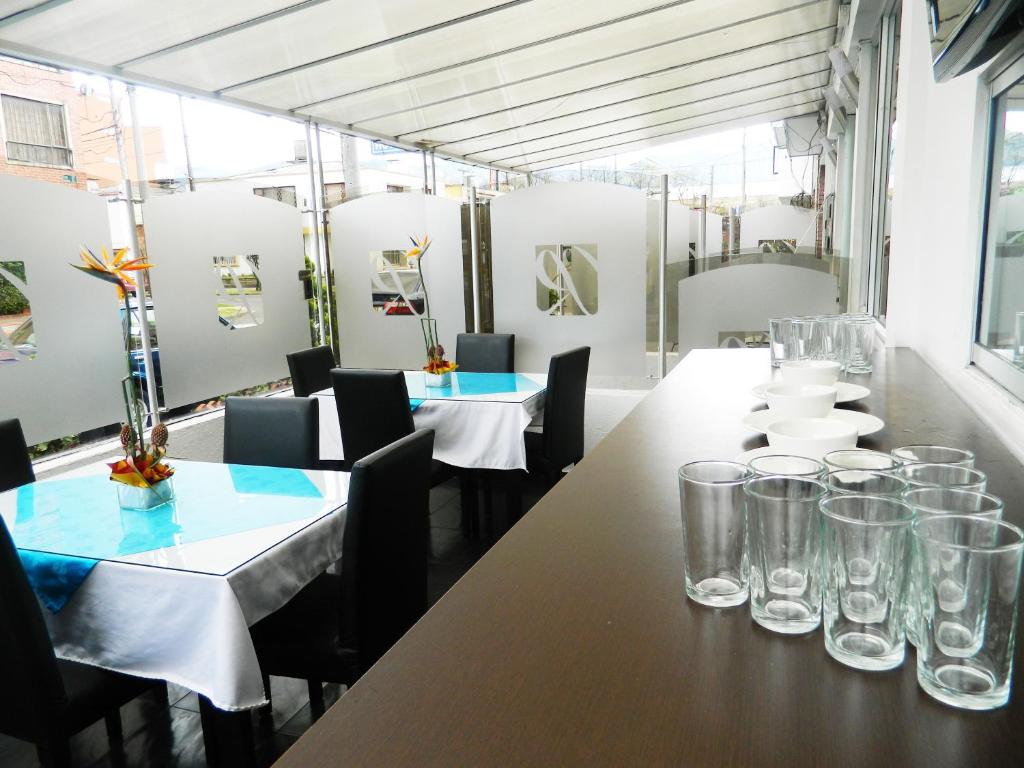 Nápoje v ubytování Hotel Bogotá Real