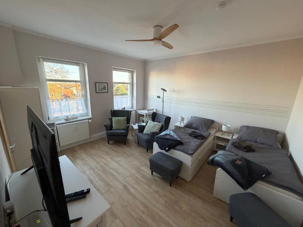 Μια τηλεόραση ή/και κέντρο ψυχαγωγίας στο FeWo JW Altentreptow