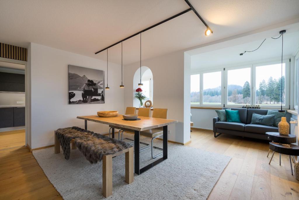 Posezení v ubytování Ferienwohnungen Alpentraum - W 38