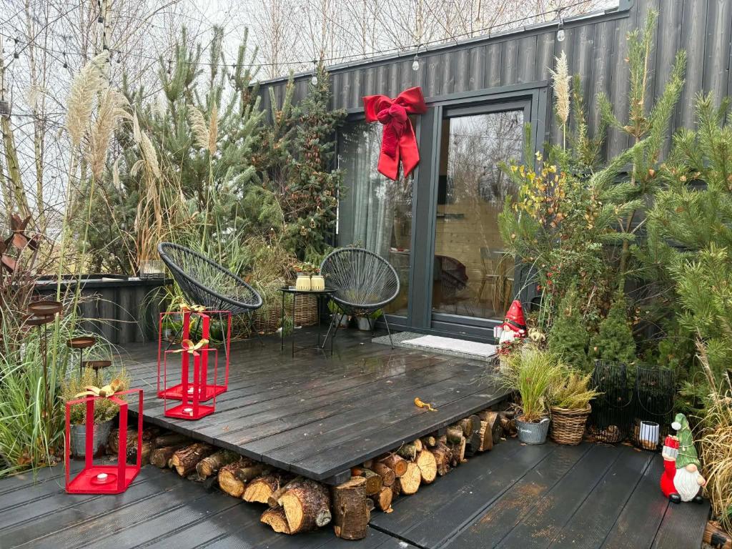 Zahrada ubytování ToTu Tiny House Sauna & wanna ogrodowa