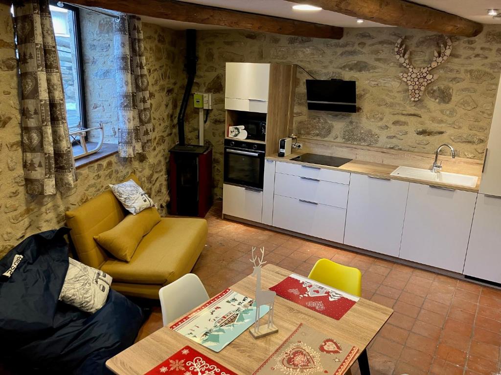 Køkken eller tekøkken på Maison Cal Canal