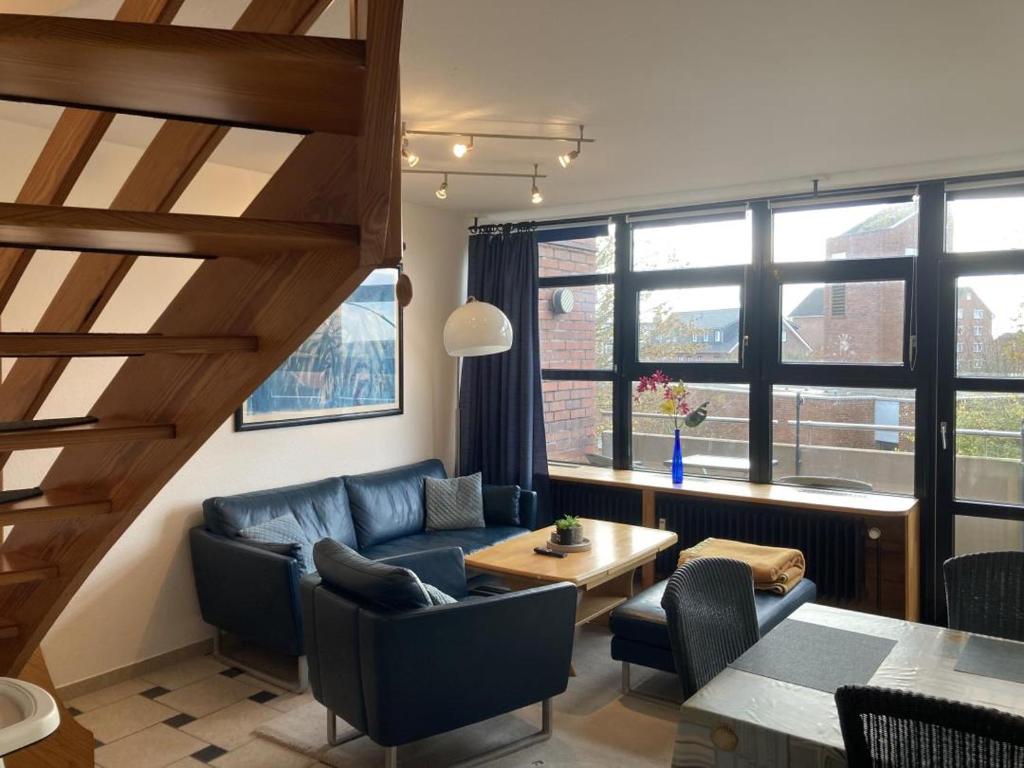 Posezení v ubytování Meerblick zur Nordsee 250 Meter z. Strand