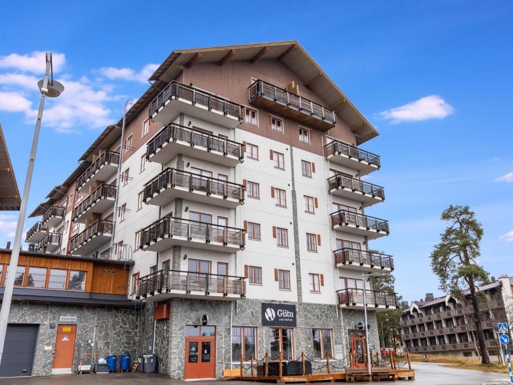 Bygningen som feriehuset ligger i