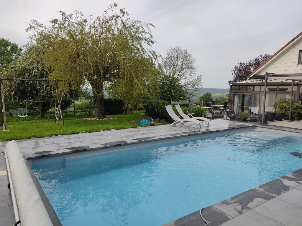 Bazén v ubytování Le Flanelmont nebo v jeho okolí
