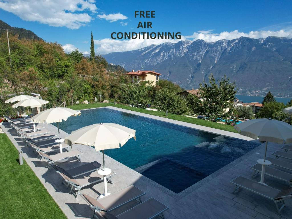 Γενική θέα στο βουνό ή θέα στο βουνό από  αυτό το ξενοδοχείο διαμερισμάτων