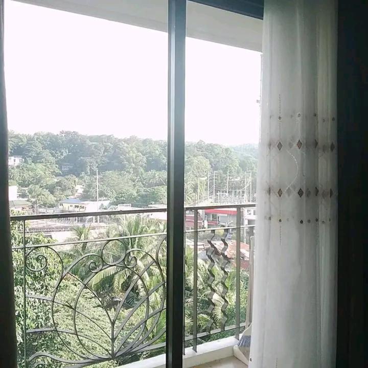 a room with a window with a view at B4B staycation one oasis cdo in Cagayan de Oro