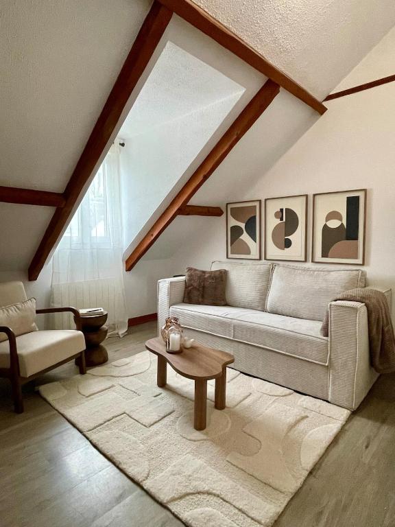 Χώρος καθιστικού στο L'évidence