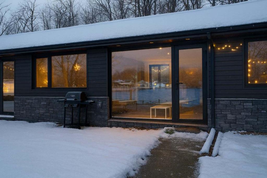 1-bedroom Townhouse in Harwood #2 om vinteren