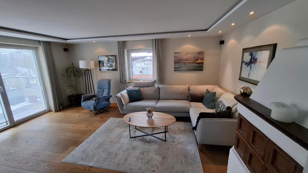 Et opholdsområde på Apartment Flasch