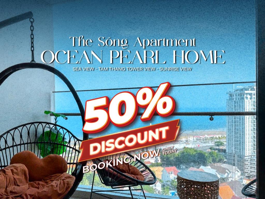 an advertisement for an ocean pearl home for a percent discount at Ocean Pearl The Sóng Apartment - Vung Tau City - Căn Hộ View Biển, Hồ Bơi Vô Cực in Vung Tau