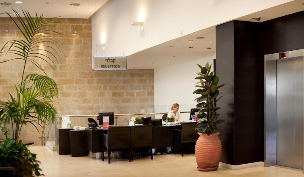 Vstupní hala nebo recepce v ubytování Ein Kerem Hotel