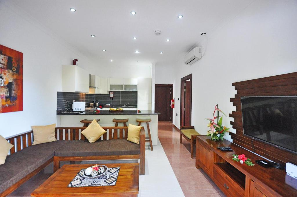 Kuchyň nebo kuchyňský kout v ubytování Yasad Residence