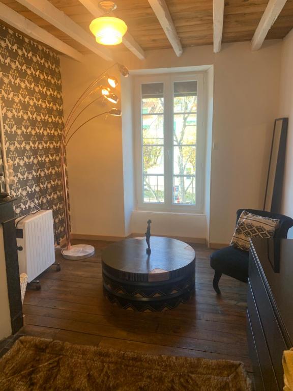 Χώρος καθιστικού στο Chambres d hôtes H