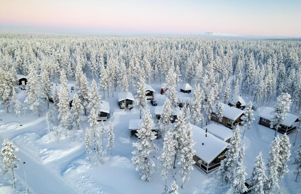 North Frontier Cabins v zimě