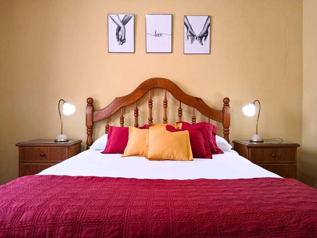 En eller flere senge i et værelse på Depto PAR