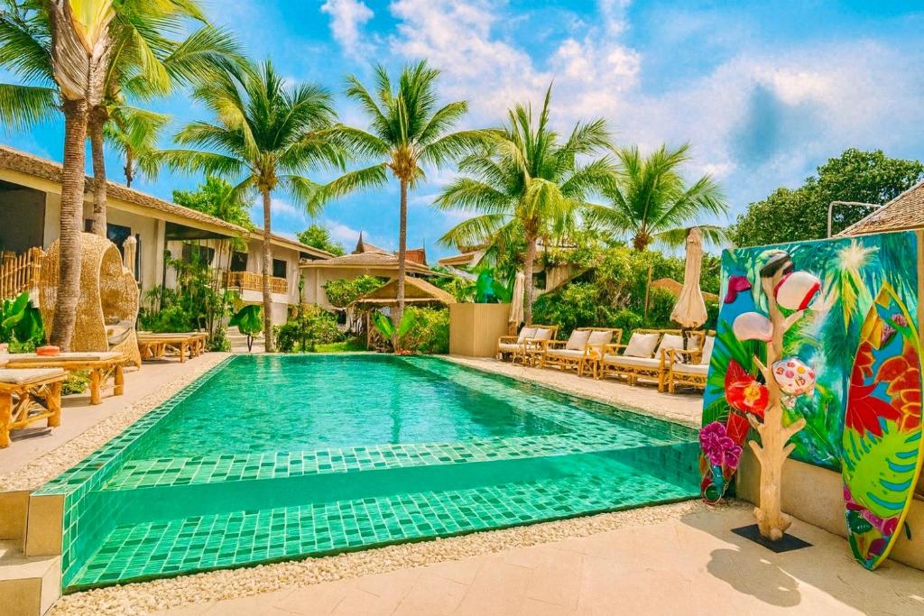 Πισίνα στο ή κοντά στο Tulum Villa Resort Koh Samui