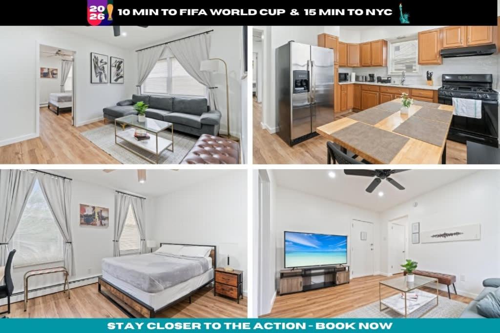 Η κουζίνα ή μικρή κουζίνα στο Cozy Retreat 15Min to NYC MetLife Mall FREE Parking