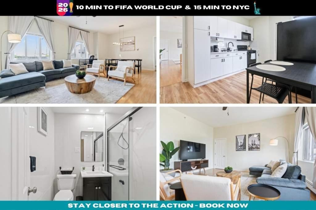 Μια τηλεόραση ή/και κέντρο ψυχαγωγίας στο Group Retreat 15Min to NYC MetLife Mall FREE Parking