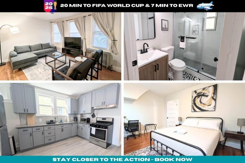 Kuchyň nebo kuchyňský kout v ubytování Cozy Gem 18Min to EWR 8min to NYC Train & Parking