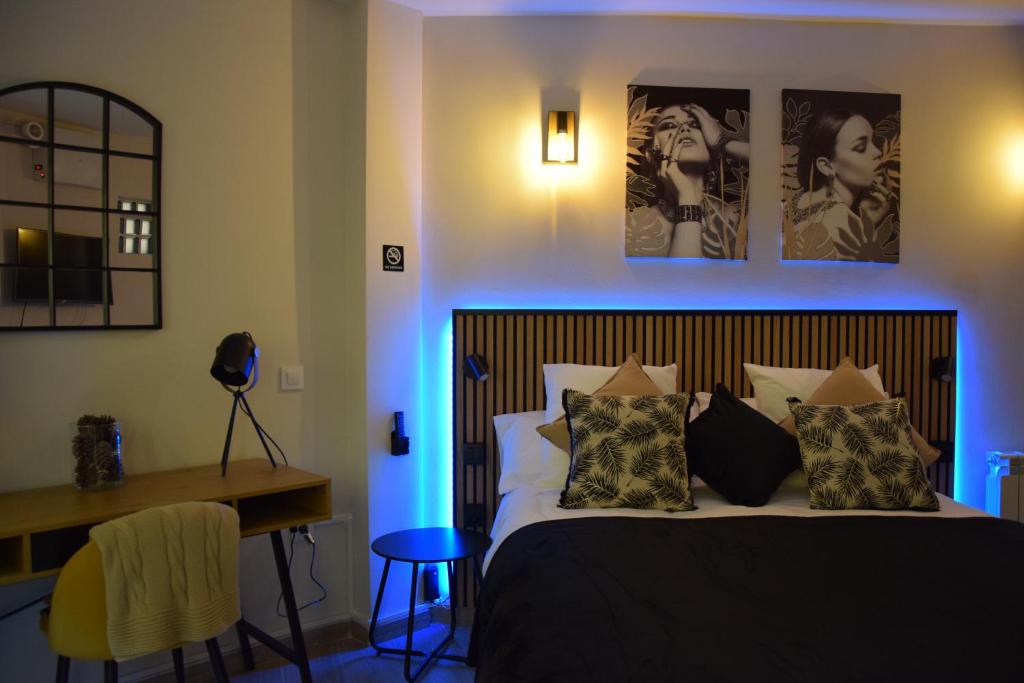 Ένα ή περισσότερα κρεβάτια σε δωμάτιο στο Alojamiento El Rincón de Rosa