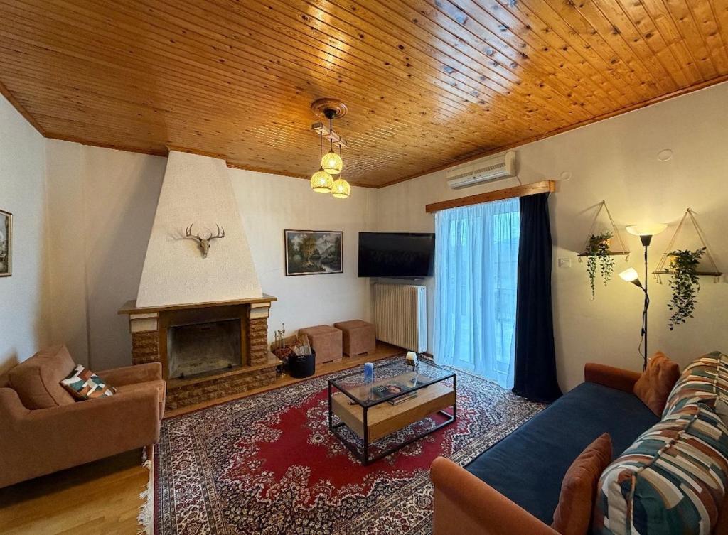 Et tv og/eller underholdning på Kastellia Horizon Villa