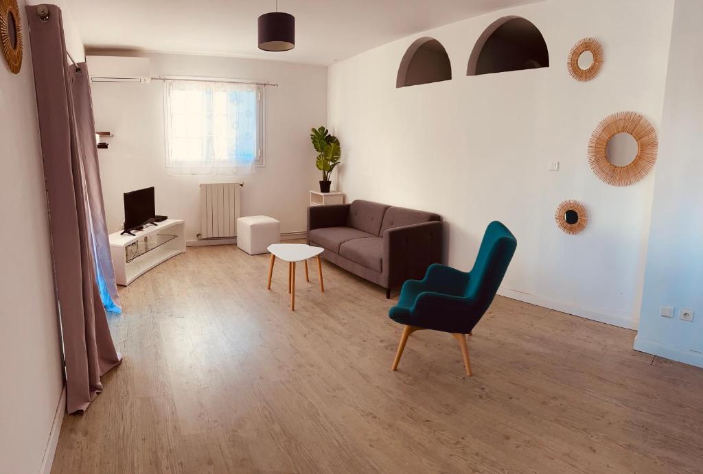 Et opholdsområde på Le nid des agrumes